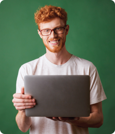 Smiling man